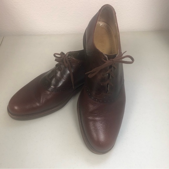 Cole Haan Shoes /Oxford Brown Pebbled Leather /Men's Size 13 D - Picture 1 of 10